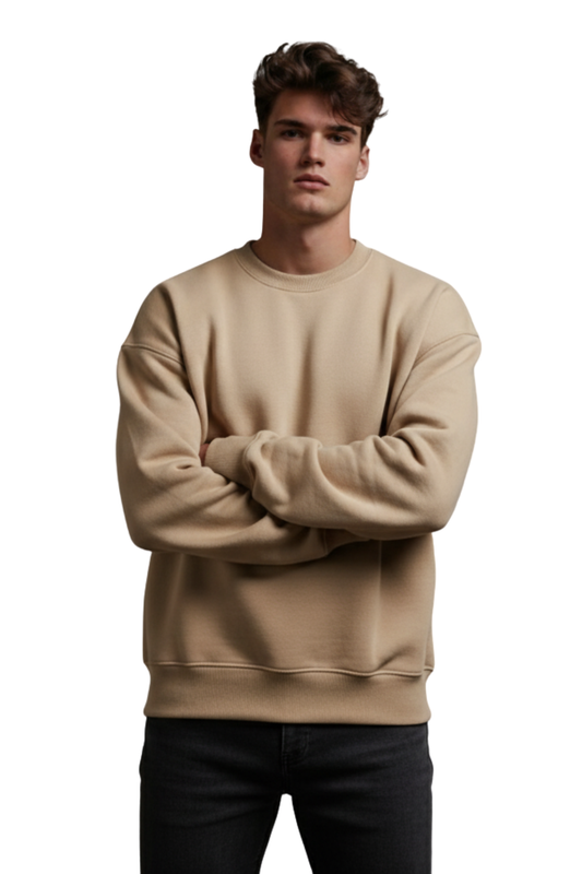 Men’s Classic Sweatshirt – Beige