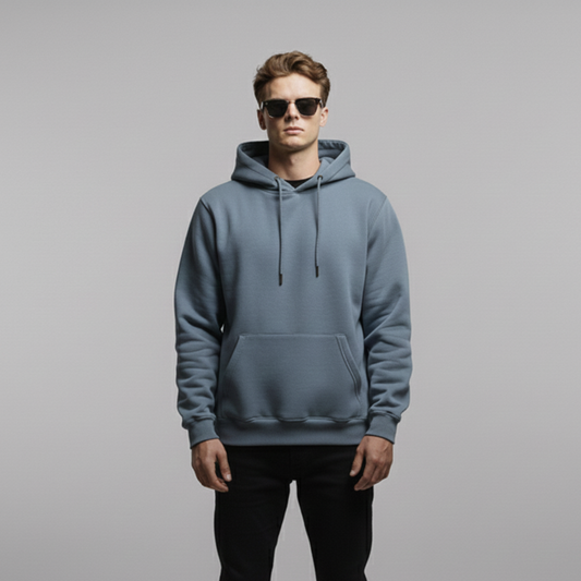 Mens Sweatshirt Hoodies – Muted Blue