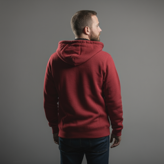 Men’s Sweatshirt Jacket – Red