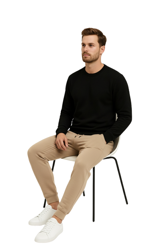 Men’s Premium Sweat Pants – Beige