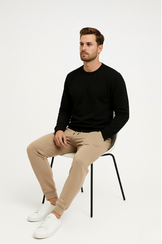 Men’s Premium Sweat Pants – Beige