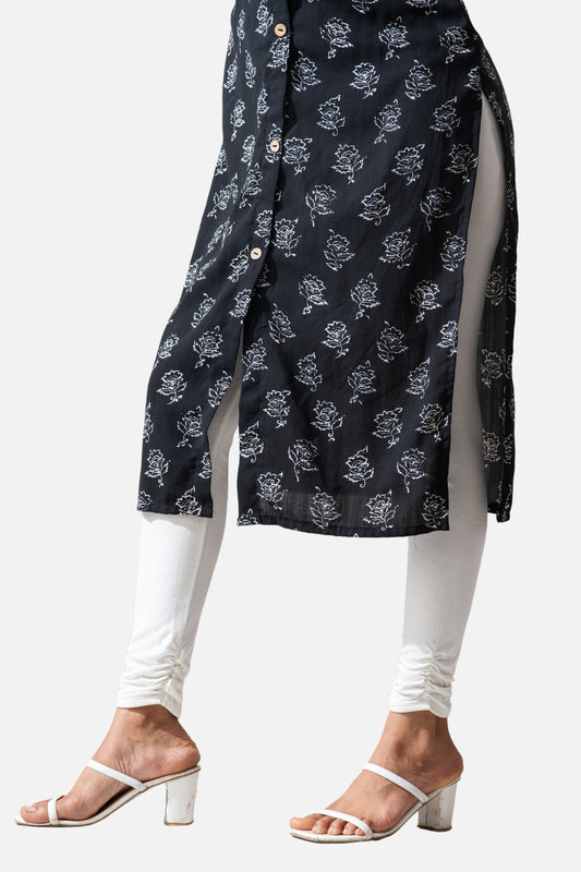 Womens- Gather Leggings - Off White