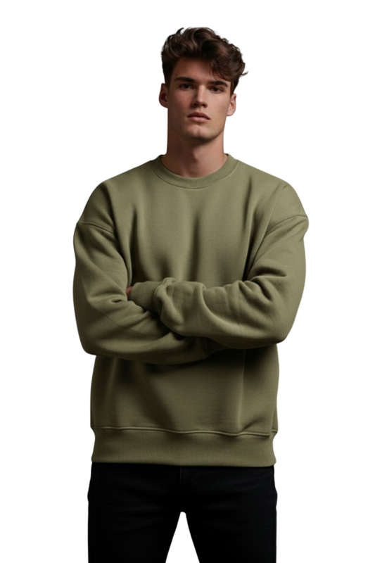 Men’s Classic Sweatshirt – Khaki Green