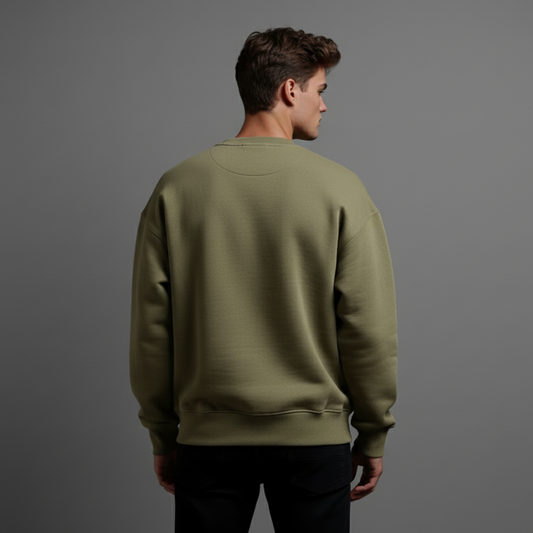 Men’s Classic Sweatshirt – Khaki Green