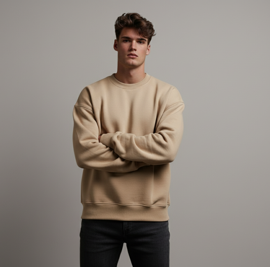 Men’s Classic Sweatshirt – Beige
