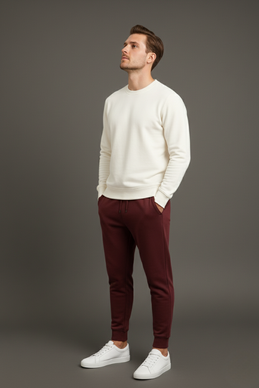 Men’s Premium Sweat Pants – Maroon