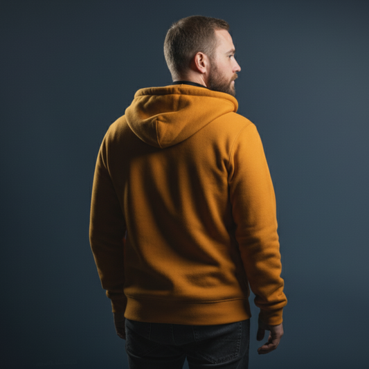Men’s Sweatshirt Jacket – Mustard