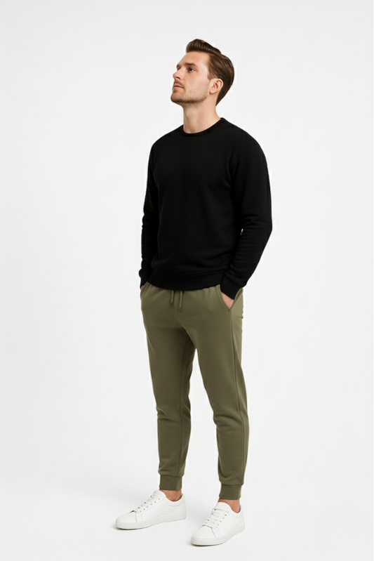 Men’s Premium Sweat Pants – Khaki Green