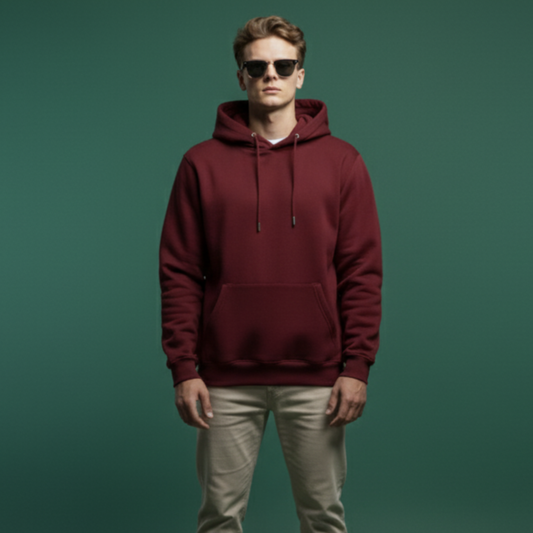Mens Sweatshirt Hoodies – Maroon