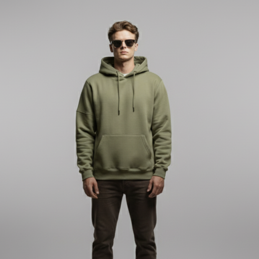 Mens Sweatshirt Hoodies – Kakhi Green