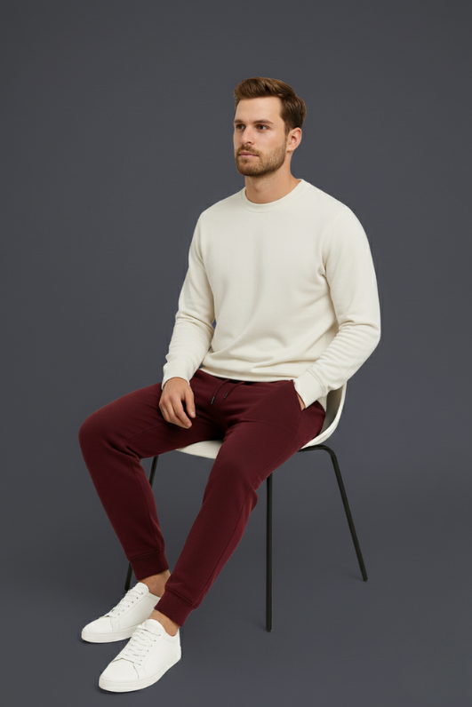 Men’s Premium Sweat Pants – Maroon