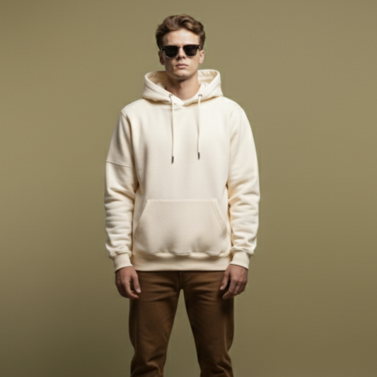 Mens Sweatshirt Hoodies – Cream