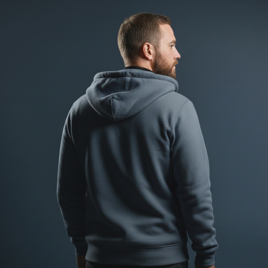Men’s Sweatshirt Jacket – Muted Blue