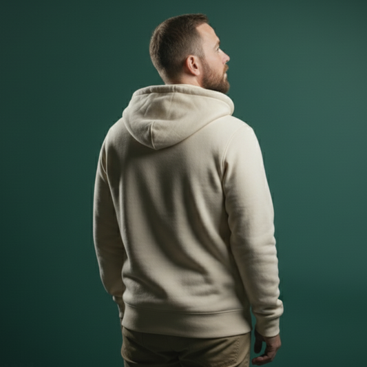 Men’sSweatshirt Jacket – Cream