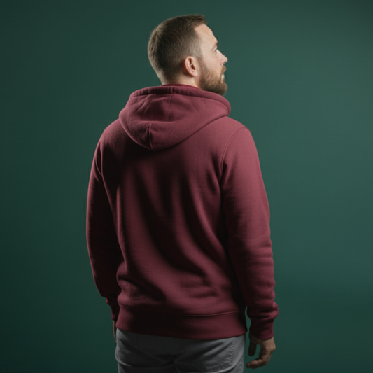 Men’s Sweatshirt Jacket – Maroon